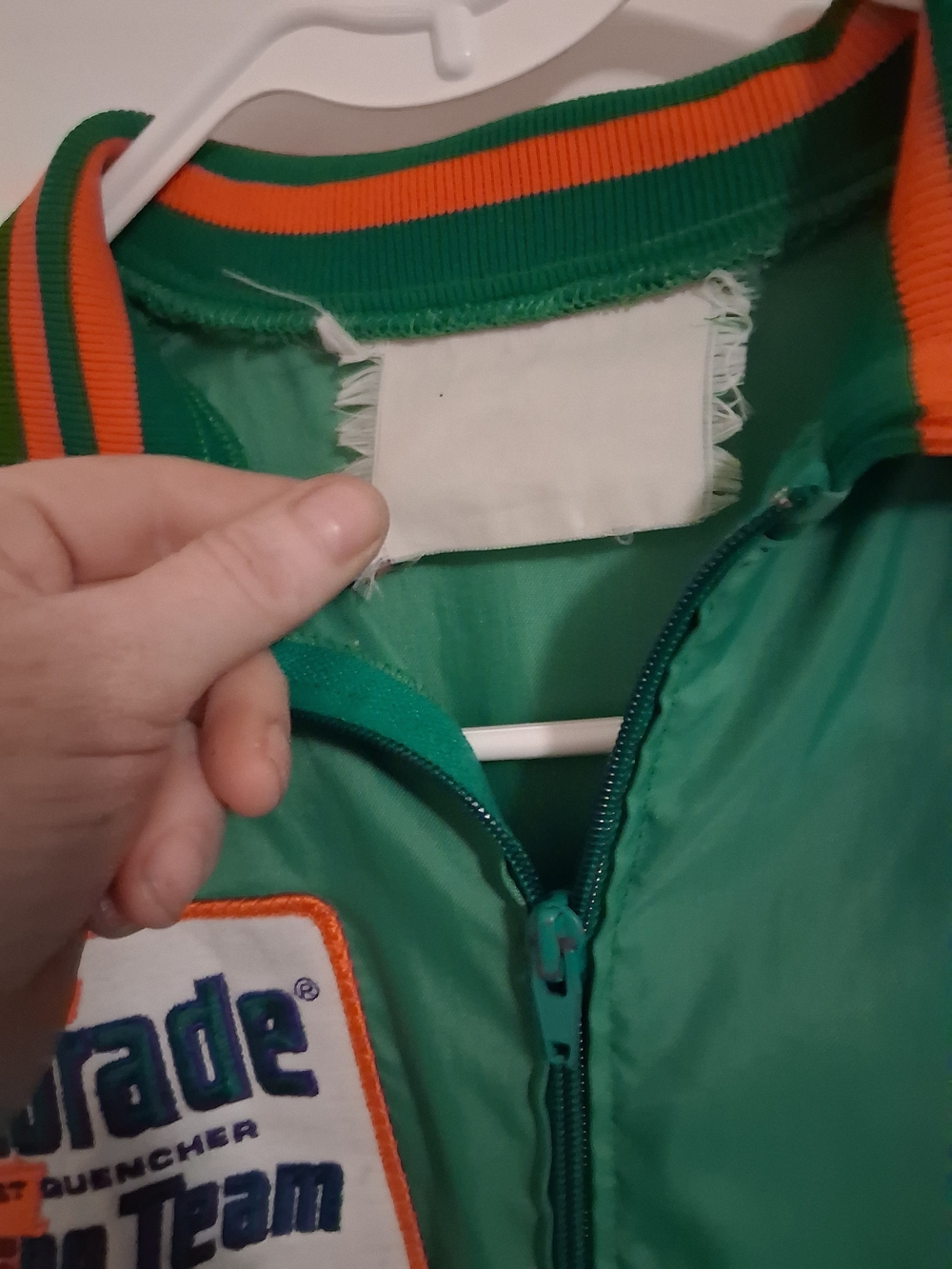 Lightweight Green & Orange Shirt Jacket - Picture 3 of 3
